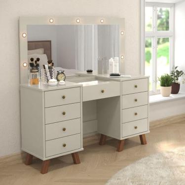 Imagem de Penteadeira 9 Gavetas Camarim Fernanda Off White
