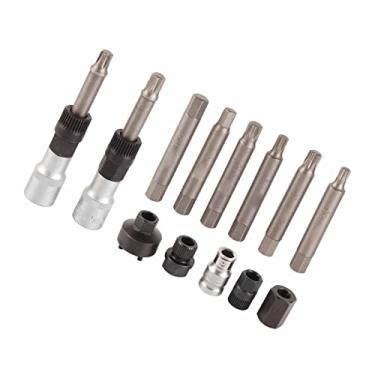 Imagem de 13 PCS Kit de Ferramentas de Polia Alternador - Remoção de Roda Livre de Desacoplador de Puxador de Puxador de Manga de Manga do Instalador de Mangas para Polias de Galhos