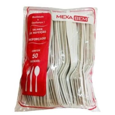 Imagem de Garfo refeicao- master- off white c/20x50 un.(mexa bem) - STRAWPLAST