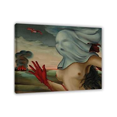 Imagem de Felix Labisse impressões em tela e pôster-Famous Painting abstract Wall Art - The Misfortunes of War or The Baptism of BloodReproduções em tela - quadros emoldurados em madeira e prontos para pendurar