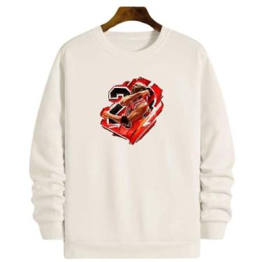 Imagem de Blusa Moletom Gola Basquete MJ 23 Michael Chicago Basketball - Loja Wh