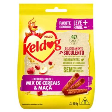 Imagem de Keldog bifinho cães criadores mix de cereais e maçã 500g  - Kelco