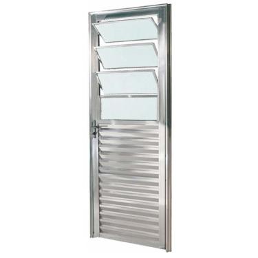 Imagem de Porta de Alumínio Brilhante de Cozinha Basculante cmc Modular - 2,10(A) X 0,80(L) Lado Direito