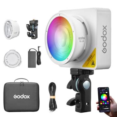 Imagem de Godox Luz de vídeo ML100R Goodox RGB 110W – 1800K-10000K totalmente colorida, 14 modos FX, USB-C/Multi-Power, CRI 97+ alto para transmissão ao vivo, TikTok, fotografia e filmagem