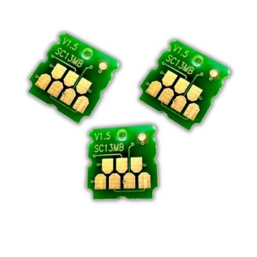 Imagem de Kit 3 Chip P/Caixa Manutenção C13S210057 SC13MB S2100 F570 F571 T3170 T5170 T3170X Plotter SureColor