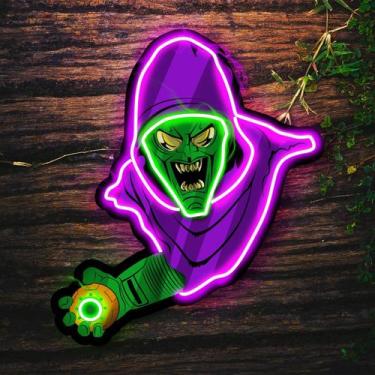 Imagem de Painel Neon Led Duende Verde Filme Homem Aranha Decoração - Bloom