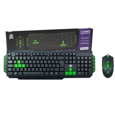 Imagem de Kit Teclado E Mouse Gamer Nemesis Start 2.0 Preto E Verde Usb - 5+ - L