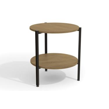 Imagem de Mesa Centro Sala Industrial LI017 Freijo/Preto - Kappesberg