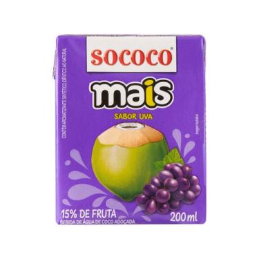 Imagem de Água de Coco Sococo Mais Natural 200ml, 1 unidade, 200ml