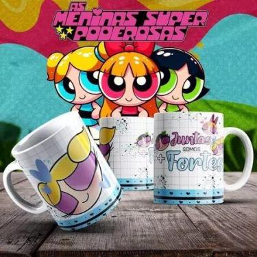 Imagem de CANECA PERSONALIZADA MENINAS SUPER PODEROSAS XICARA CERAMICA PORCELANA