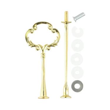 Imagem de Suporte Para Bolo De 2/3 Camadas Em Prata E Ouro, Suporte Para Cupcake