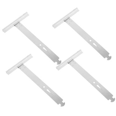 Imagem de Yardenfun 4 peças de cabides de liga de alumínio para persianas, peças de mola de obturador, acessórios de reparo