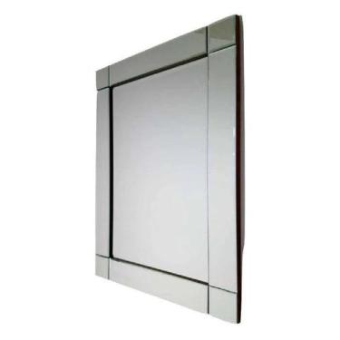 Imagem de Espelho Prata Com Moldura Espelhada 80 X 60 - Avshop