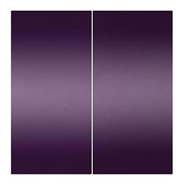 Imagem de Cortinas blackout Ombre 90%, cortinas blackout com absorção de som para decoração de sala de jantar/festa, L 250 x C 213 cm roxo