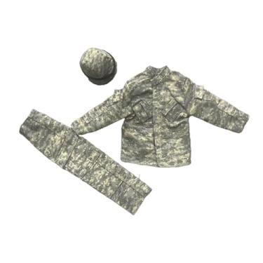 Imagem de Almencla Roupas de boneco de ação 1/6, roupas em miniatura, casaco, calça, chapéu, fantasia de boneca para homem de 12 polegadas