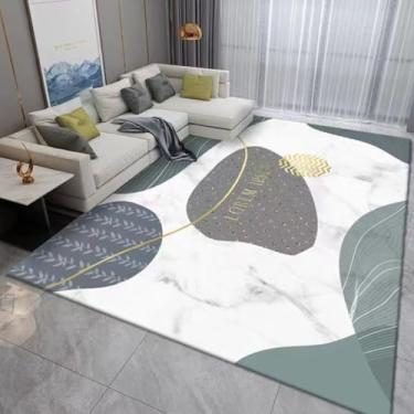 Imagem de Tapete Decorativo Peludo Sala Quarto Estampado Veludo Macio 100x140cm Confortável e Elegante(belga 600;)