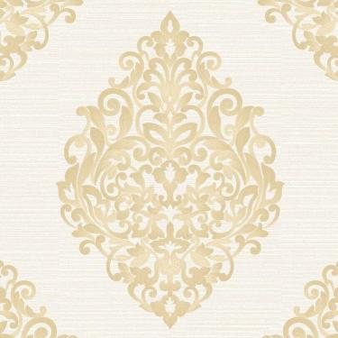Imagem de Papel De Parede Fiesta Modern Arranjo Damask Dourado 533081 Fiesta Modern 533081