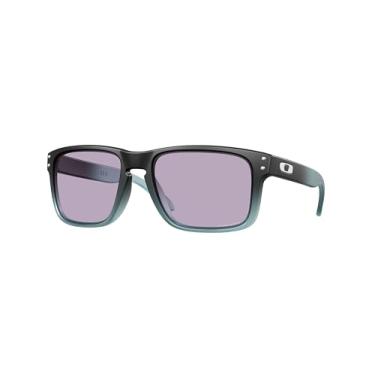 Imagem de Oakley Pacote de óculos de sol OO9244: OO 9244 HOLBROOK (A) 924479 Matte Trans Stonewash Blk Fade/Prizm Slate Policarbonato Padrão e Grande Kit de acessórios de coleira preta