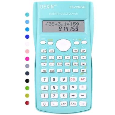 Imagem de Calculadoras científicas de mesa, calculadoras científicas para estudantes, calculadora científica 240 funções, 2 linhas 10 + 2 dígitos, calculadora de matemática de mesa para escola (verde)