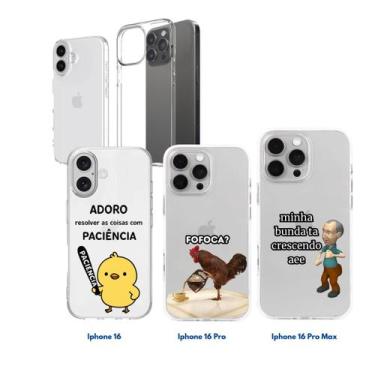 Imagem de Capinha Case Anti Impacto p/ iPhone 16, iPhone 16 Pro e iPhone 16 Pro 