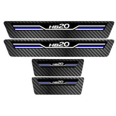 Imagem de Soleira Porta Sport Azul Carbono Hb20 21 22 2023 2024 2025 - Jhow Ades