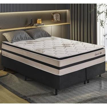 Imagem de Cama Box Conjugado Queen com Colchão (158x69x198) Topázio Gazin CR35348