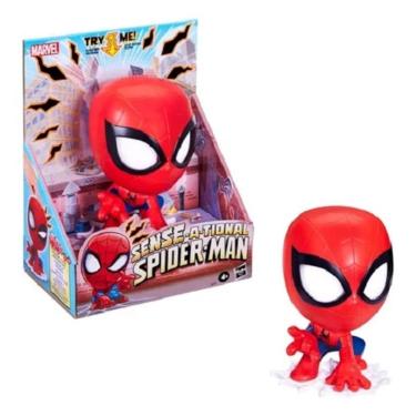 Imagem de Boneco Interativo Spiderman  Sense-A-Tional Com Som e Luz – 40 frases e Olhos Expressivos  - Hasbro