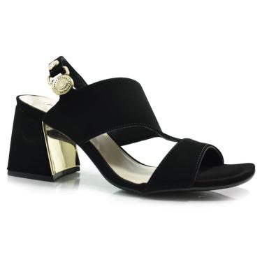 Imagem de Sandália Salto Bloco Feminino Bebecê T6049-102