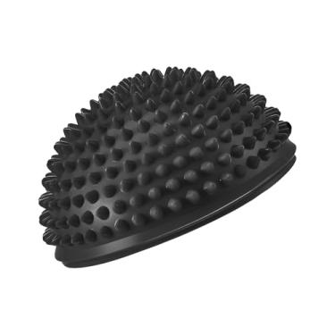 Imagem de JustGoFit Mini Meia Bola de Equilíbrio e Massagem – Superfície Texturizada para Treino Funcional e Reabilitação (Preto)