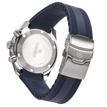 Imagem de Pulseira de relógio StrapXPro de borracha curva de 21 mm de substituição para Seiko Prospex Speedtimer SSC911, SSC913, SSC915, SSC927, SSC929, SSC931, SSC935, SSC939, SSC941, SSC943, SSC945, SSC945