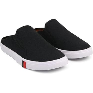 Imagem de Mule Sapatenis Casual Masculino calce Fácil Preto (Preto, BR, Adulto, Numérico, 38)