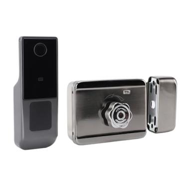 Imagem de Luqeeg Bloqueio Inteligente de Impressão Digital, Trava de Porta de Entrada Sem Chave Com Teclado, Controle Remoto de Aplicativos, Impressão Digital, Senha, Chave, Desbloqueio do