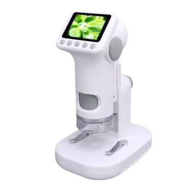 Imagem de Diydeg Microscópio 1600X para crianças, microscópio digital com tela de 2" para foto e vídeo, microscópios portáteis de mão, kit educacional de ciências para meninos e meninas