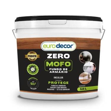 Imagem de Verniz Zero Mofo Eurodecor 3,6Kg Incolor  Eliminador e Protetor Contra