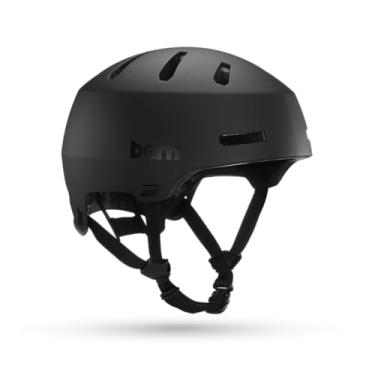 Imagem de Bern Capacete multiesportivo adulto Macon 2.0 para bicicleta, skate, scooter (preto fosco, pequeno)
