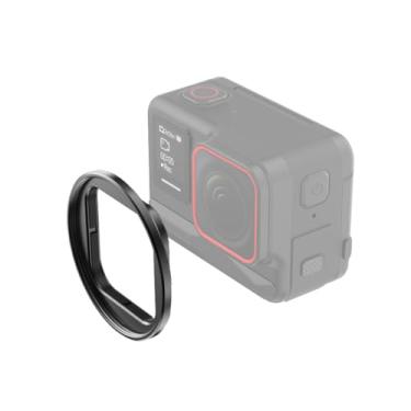 Imagem de FotStdio Suporte de filtro de lente Insta 360 Ace Pro Anel adaptador de filtro de 49 mm, armação de lente de liga de alumínio, proteção da tampa da lente para acessórios de câmera de ação Insta360 Ace