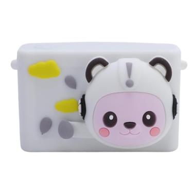 Imagem de ASHATA Câmera Digital Fofa para Crianças, 1080p HD Dual Camera Camera Camer Auto Focus, 8x Digital Zoom, Built In Music Sticker Filter LED Light Light, para Meninos Meninas Estudantes (Branco)