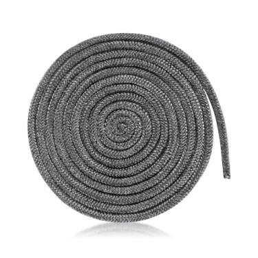 Imagem de NQEUEPN Corda De Vedação Para Lareira, 6,56 Pés X 0,24 Polegadas, Junta Fibra Vidro, Substituição Fogão A Lenha Plano Lareiras, Fogões E Portas (Cinza)