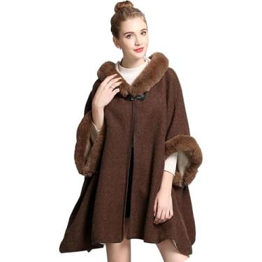 Imagem de Moletom Feminino De Pele Sintética Xale Envoltório Estola Plus Size Cardigan Poho Capa Manto Casaco Para Outono Inverno Casamento Noiva Damas De Honra, Grey, One Size