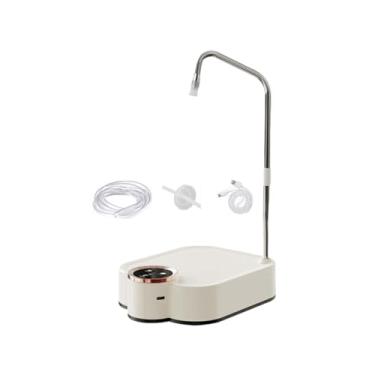 Imagem de Bothyi Dispensador de água de mesa universal para, fácil de usar, bomba elétrica portátil inteligente para garrafas de água, para viagens ao ar, Branco