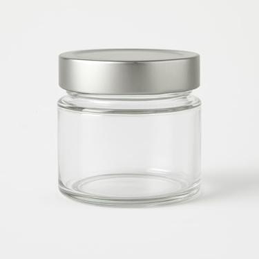 Imagem de Kit 24 Potes de Vidro Pianezza 210ml com Tampa Metálica 70mm – Multiuso para Doces, Geleias, Conservas, Bolo no Pote e Velas Artesanais (Prata)