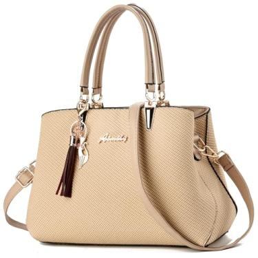 Imagem de ALARION Bolsas e bolsas femininas bolsa de ombro feminina designer bolsa carteiro bolsa carteiro, 1-cáqui Bw