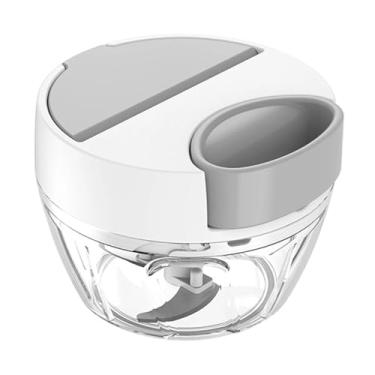 Imagem de DimyFew Picador de alho, pequeno processador de alimentos, cortador de cebola doméstico resistente, picador de vegetais e cebola para chili, vegetais, 400ml