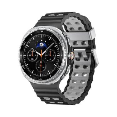 Imagem de Pulseira De Silicone Bicolor Para Samsung Galaxy Watch 8/8 Classic Spo