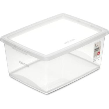 Imagem de Caixa organizadora 15 litros Possui tampa com trava - Ordene