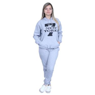 Imagem de Conjunto Calça De Moletom + Blusa Moletom Canguru New York - lgamn, Ci