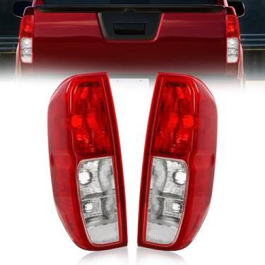 Imagem de Genful Conjunto de luz traseira adequado para Nissan Frontier 2005-2021/2009-2012 Suzuki Equator 05 06 07 08 09 10 11 12 13 14 15 16 17 18 19 20 21 Nissan Frontier Chrome Trim (acabamento cromado - S)