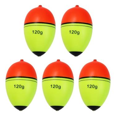 Imagem de CWSDXM Flutuadores deslizantes, flutuadores de pesca em EVA para peixe, Walleye, Panfish e robalo, boias deslizantes ajustáveis com flutuação de 9,9 g a 120 g (boia afiada de ovo, 120 g flutuante - 5
