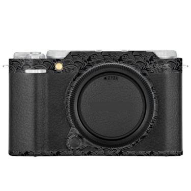Imagem de X-M5 Adesivo de câmera anti-arranhões revestimento protetor de corpo película protetora capa para FujiFilm X-M5 XM5 (onda preta + couro preto)
