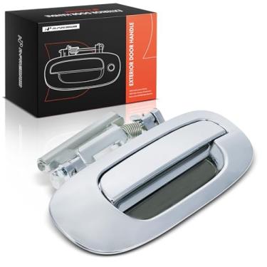 Imagem de A-Premium Maçaneta externa do lado do passageiro traseiro direito compatível com Dodge Durango 1998-2002, Dakota 2000-2001 Crew Cab Pickup/Cabine estendida, prata